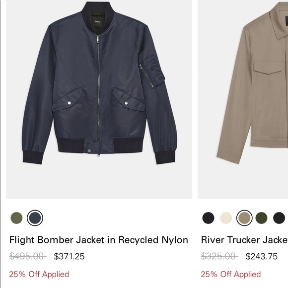 T H E O R Y 38 Mens Bomber Jacket - Picture 12 of 14